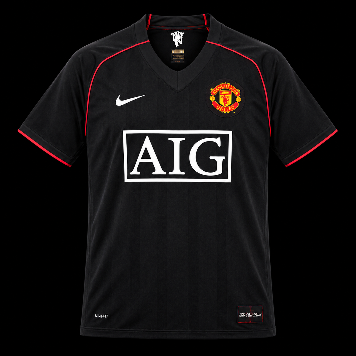 Manchester United Black AIG Retro Jersey