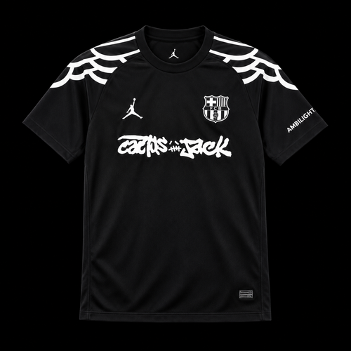 Barcelona x Travis Scott Cactus Jack Blackout Jersey