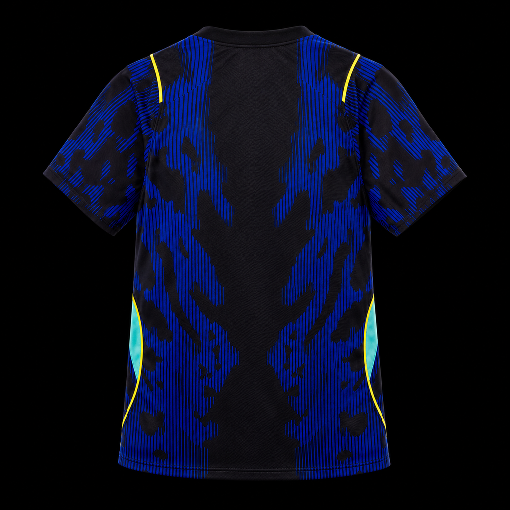 Brazil Midnight Blue Stüssy Football Jersey