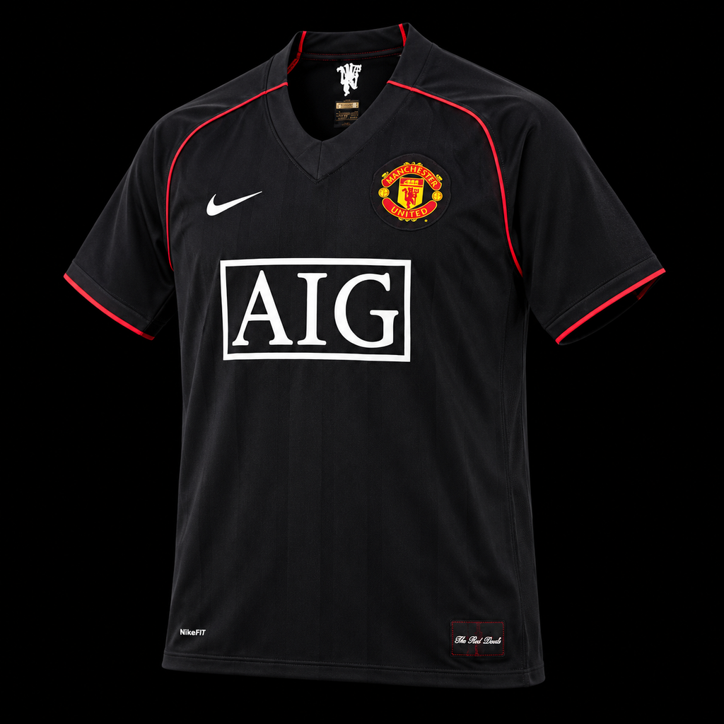 Manchester United Black AIG Retro Jersey