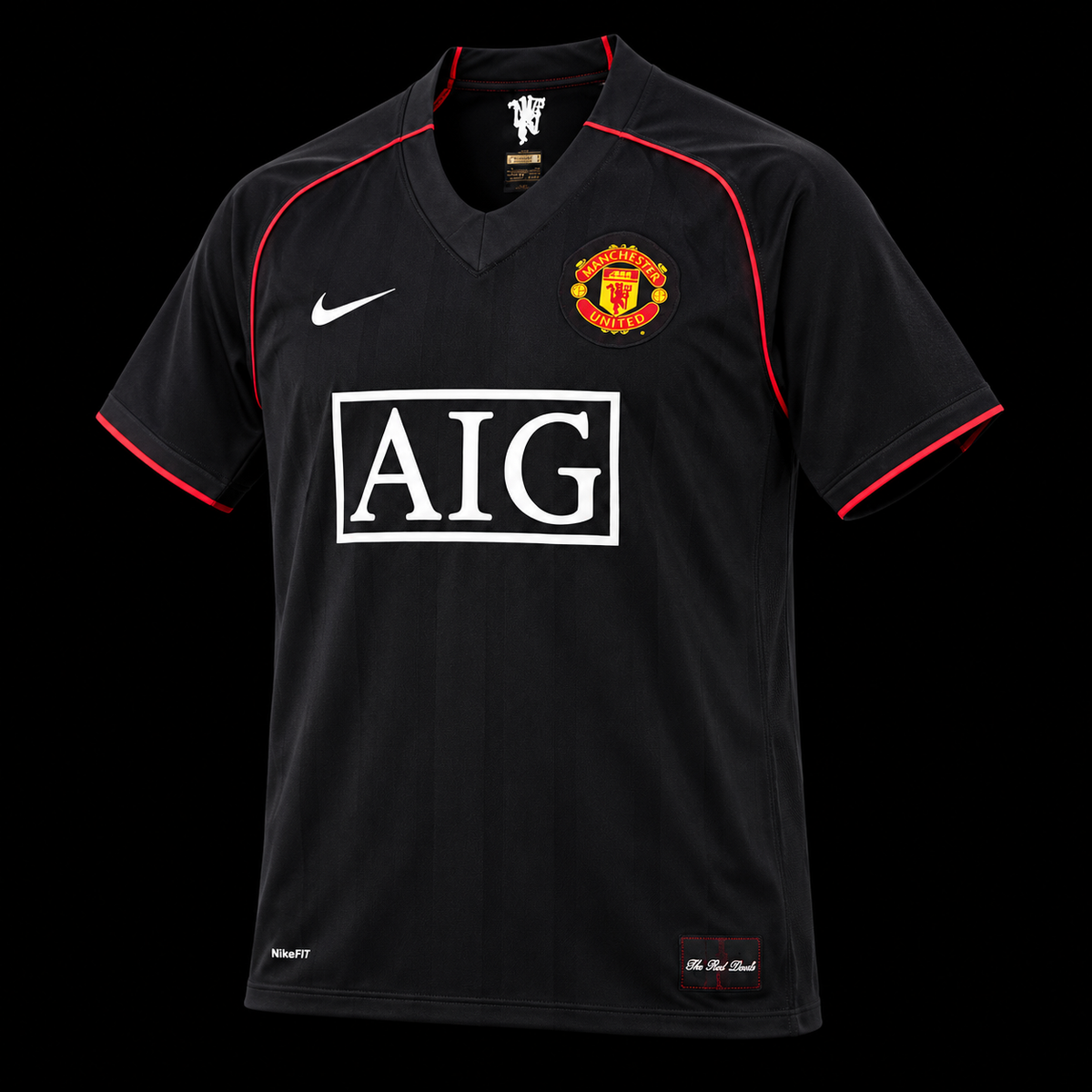 Manchester United Black AIG Retro Jersey
